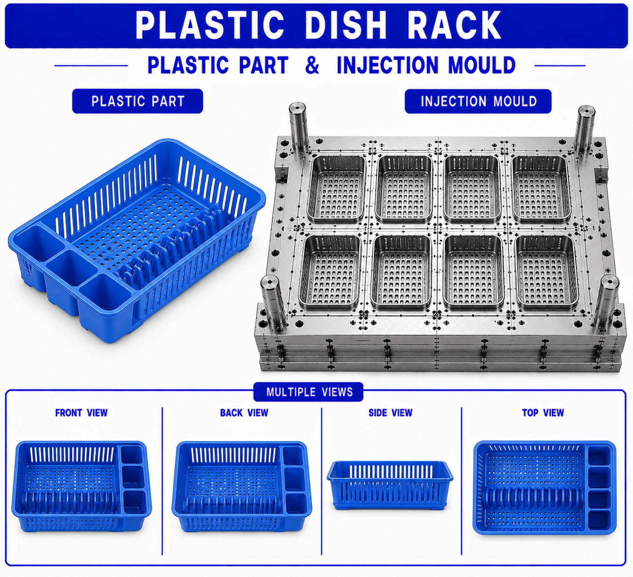 Plastic Dish Rack Mould and Moulding Service